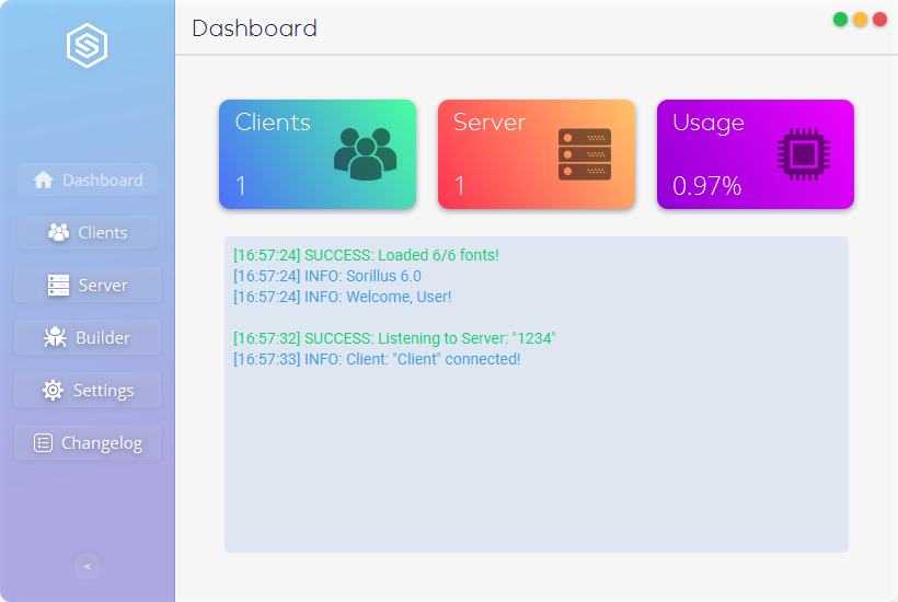 Sorillus Dashboard Light-Theme